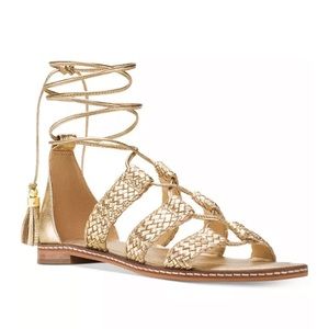 🌟Michael Kors Gold Gladiator Sandals🌟